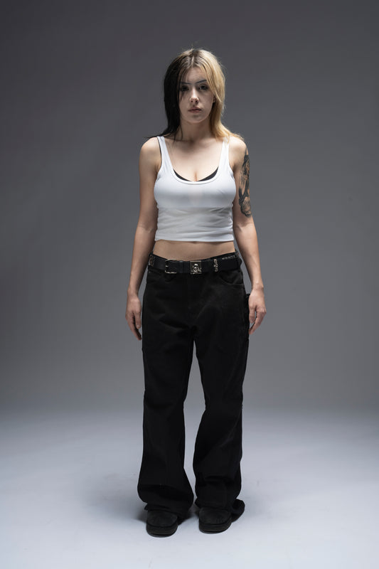 Petite Flared Work Pants
